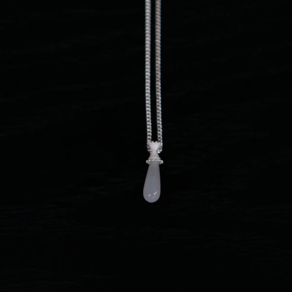 OLIO E ACETO Sterling Silver Quartzite/Lapis Lazuli/Red Snakeskin Jade Morning Dew Pendant Necklace OLIO-OA13N03-YB White (OA13N01)